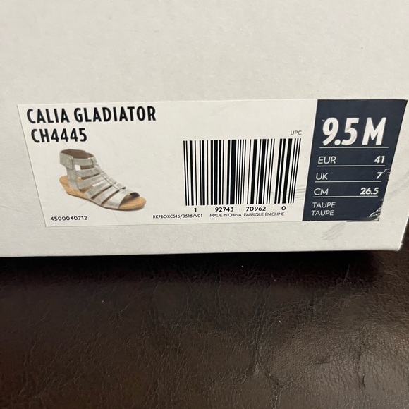 Gladiator sandal metallic gray. - Picture 4 of 5